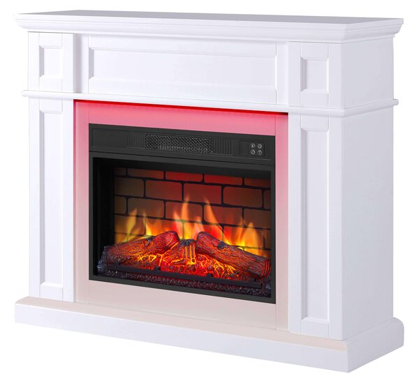 Elektrický krb ArtiFlame Linz AF23BS, bílý, s LED osvětlením