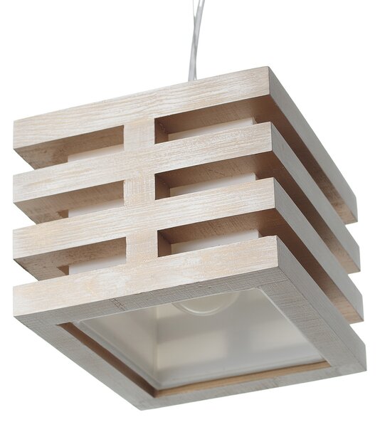 Light for home - Závěsné svítidlo na lanku 18501 "HOUSTON", 1x40W, E27, bílá, zlatá, patina