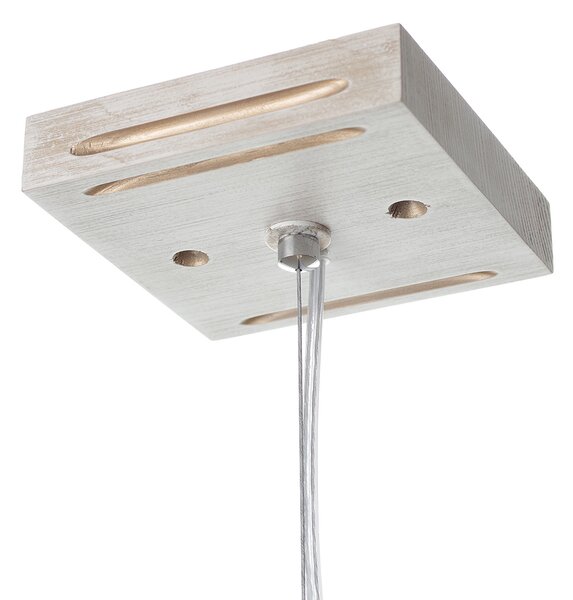 Light for home - Závěsné svítidlo na lanku 18501 "HOUSTON", 1x40W, E27, bílá, zlatá, patina