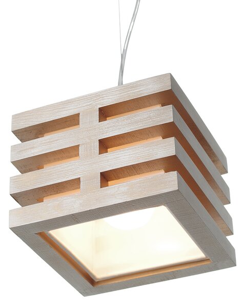 Light for home - Závěsné svítidlo na lanku 18501 "HOUSTON", 1x40W, E27, bílá, zlatá, patina