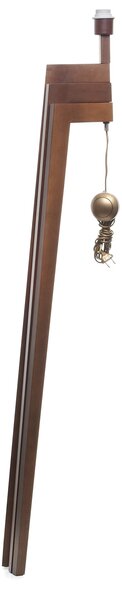 Light for home - Stojací lampa v barvě ořechu s bežovým stínidlem 9660 "Trion", 1x60W, E27, hnědá