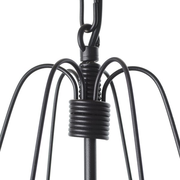 Light for home - Závěsný lustr v černém matném provedení 30306 "Isabella", 12x40W, E14, Černá