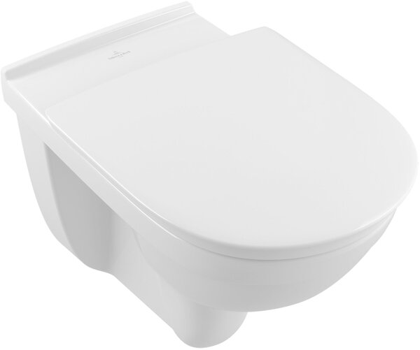 Villeroy & Boch O.Novo Vita záchodová mísa závěsná bez splachovacího kruhu pro osoby se zdravotním postižením bílá 4695R001