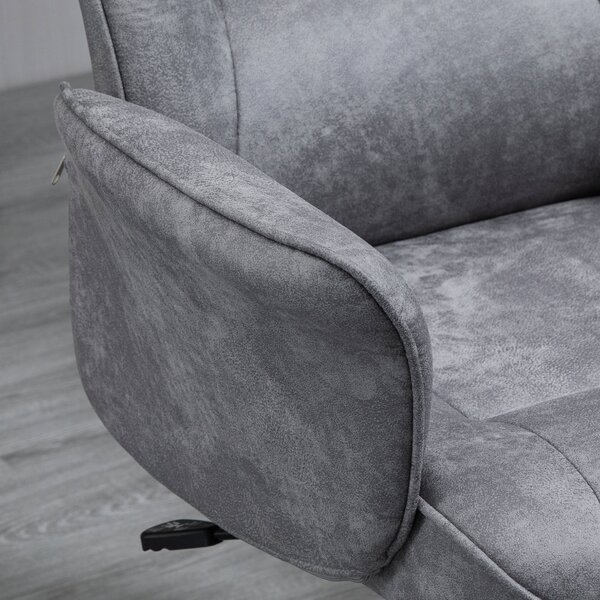 Vinsetto Kancelářská židle s náklonem - Výškově nastavitelná otáčecí židle - Ergonomická pracovní židle - Moderní design - Podporuje do 120 kg - Mikro