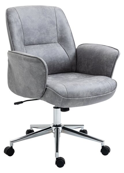 Vinsetto Kancelářská židle s náklonem - Výškově nastavitelná otáčecí židle - Ergonomická pracovní židle - Moderní design - Podporuje do 120 kg - Mikro