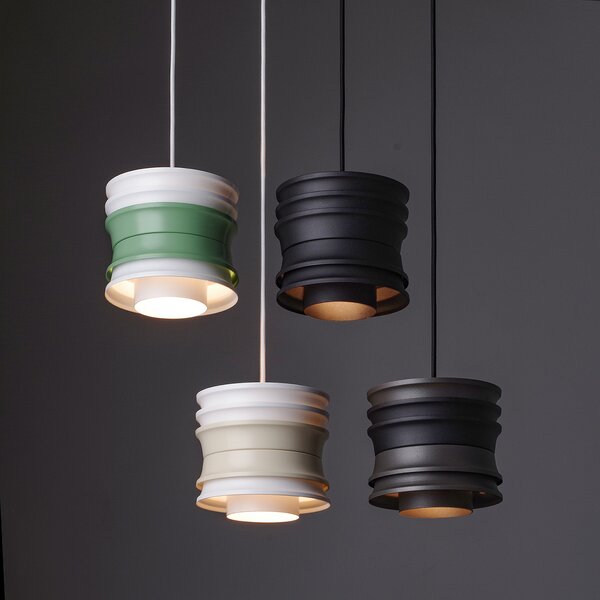 Light for home - Závěsné bilé svítidlo na lanku s bežovzmi prvky 12803 "UNIQ", 1x60W, E27, bílá, béžová