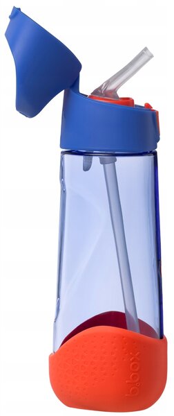B.box Lahev na pití s brčkem 600 ml - Superman