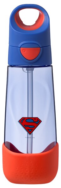 B.box Lahev na pití s brčkem 600 ml - Superman
