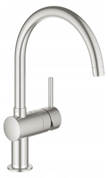Stojánková kuchyňská baterie Grohe 1 stříbrná