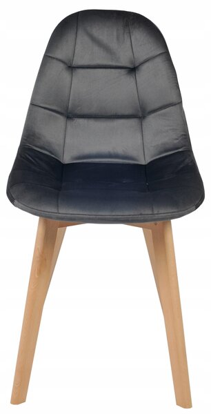 Ekspand | Velurová židle DSW WF1012 - Tmavě šedá - Ergonomická - Moderní design - Pohodlná a stylová