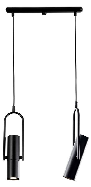 Light for home - Závěsné světlo 60105 "OPTICS", 2x35W, GU10, Černá