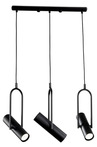 Light for home - Třílampové závěsné svítidlo 10410 "OPTICS", 3x35W, GU10, Černá