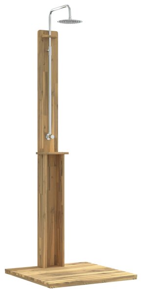 Venkovní sprcha 217 cm Masivní akáciové dřevo a nerezová ocel