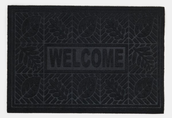 Sinsay - Rohožka s nápisem Welcome - černá