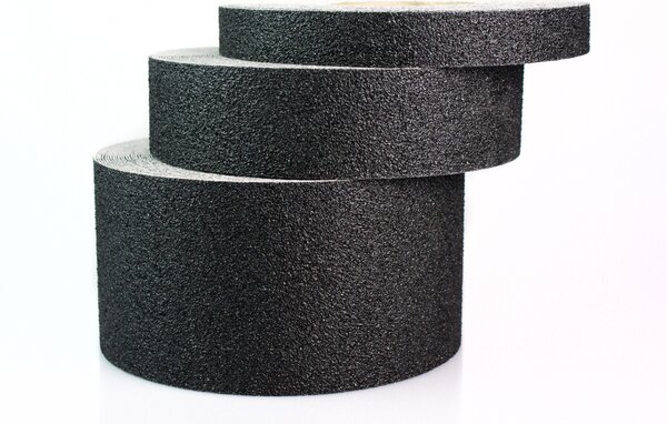 Protiskluzová páska odolná chemikáliím 19 mm x 18,3 m - hrubozrnná, černá
