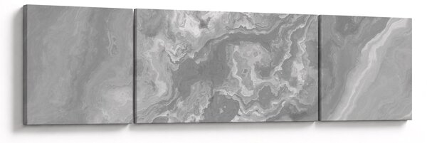 Obraz - Mramor v černobílé (170x50 cm)