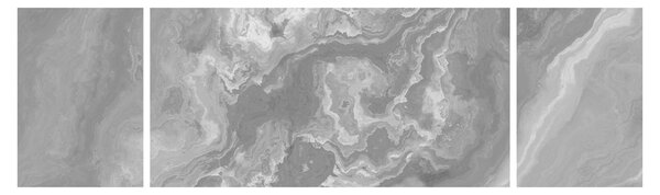 Obraz - Mramor v černobílé (170x50 cm)