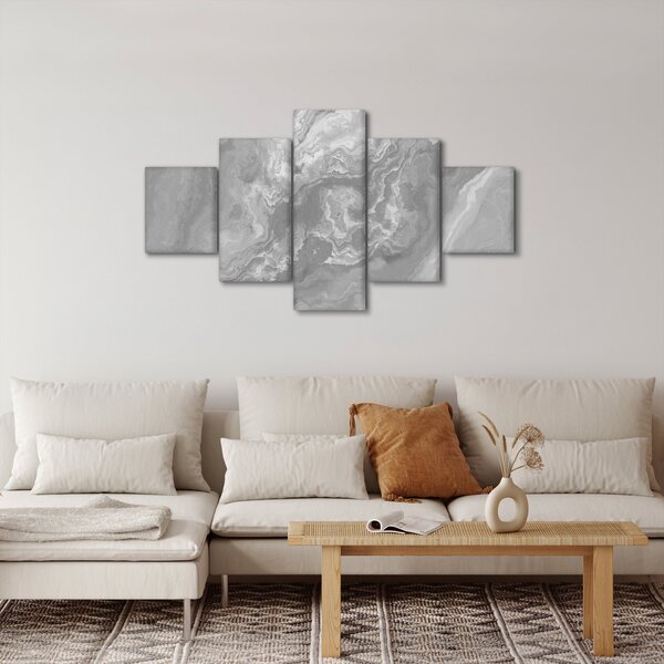 Obraz - Mramor v černobílé (125x70 cm)
