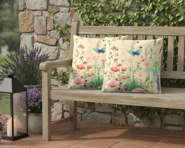 Forbyt Povlak Modrý motýl na louce CYH7555 40x40 cm