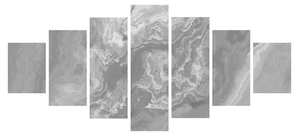Obraz - Mramor v černobílé (210x100 cm)