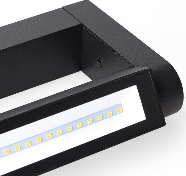 Brilagi - LED Venkovní nástěnné svítidlo SALERNO LED/24W/230V 66 cm černá IP65