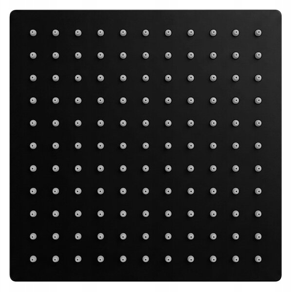 SPRCHOVÁ HLAVICE ČERNÁ ČTVERCOVÁ REA JS-P015B UNIVERZÁLNÍ 25 cm