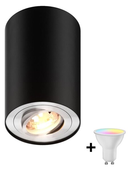 Zuma Line 89201-N - LED RGBW Stm. bodové svít. RONDOO 1xGU10/4,8W/230V černá + DO