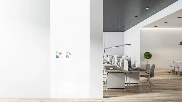 Magnetická tabule SLIMboard bezrámová smazatelná za sucha 305x122 cm, PME305x122