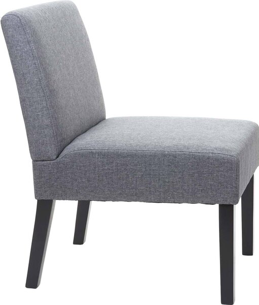 Sada 2 jídelních židlí HWC-F61, židle lounge chair, látka/textil tmavě šedá