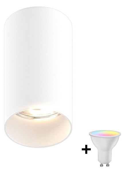Zuma Line 92679-N - LED RGBW Stm. bodové svít. TUBA 1xGU10/4,8W/230V bílá + DO