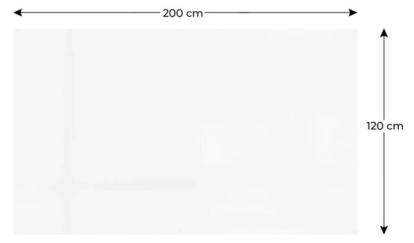 Magnetická tabule SLIMboard bezrámová smazatelná za sucha 200x120 cm, PME200x120