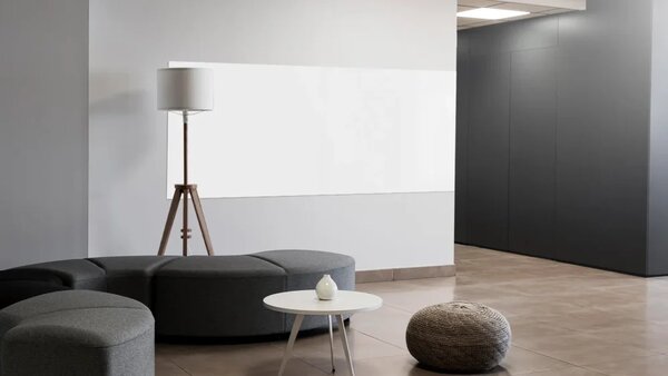 Magnetická tabule SLIMboard bezrámová smazatelná za sucha 305x122 cm, PME305x122