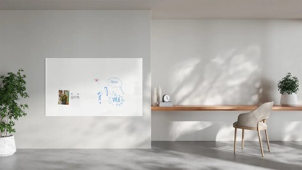 Magnetická tabule SLIMboard bezrámová smazatelná za sucha 200x120 cm, PME200x120