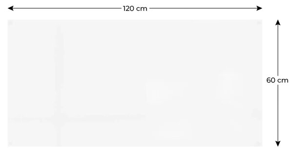 Magnetická tabule SLIMboard bezrámová smazatelná za sucha 120x60 cm,PME120x60
