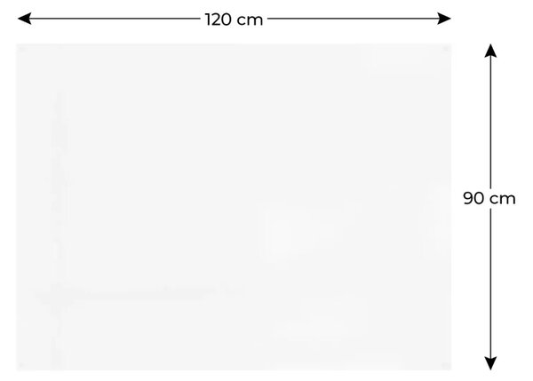 Magnetická tabule SLIMboard bezrámová smazatelná za sucha 90x60 cm,PME90x60
