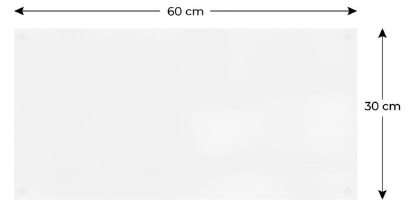 Magnetická tabule SLIMboard bezrámová smazatelná za sucha 60x30 cm,PME60x30