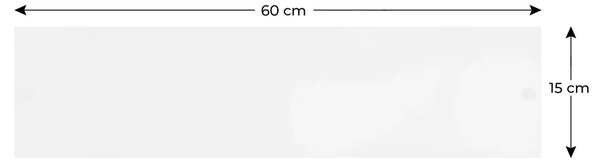 Magnetická tabule SLIMboard bezrámová smazatelná za sucha 60x15 cm,PME60x15