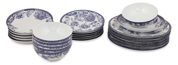 Porcelánová jídelní sada 24 ks pro 6 osob Flowers – Kütahya Porselen