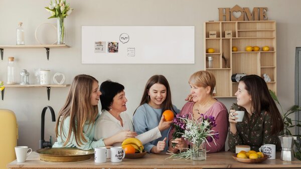Magnetická tabule SLIMboard bezrámová smazatelná za sucha 90x30 cm,PME90x30
