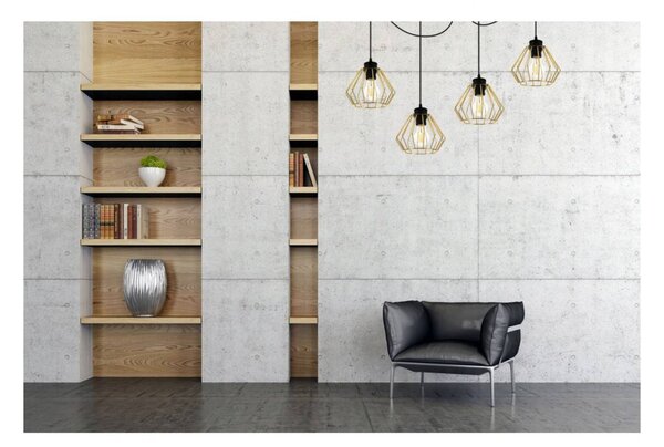 Light for home - Nastavitelné závěsné svítidlo SPIDER SANTOS 2213/4, E27, Černá