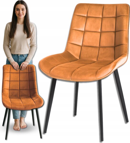 Omna | Jídelní židle Veluform Lux - Kostra - Čalouněná - Elegantní design - Kovové nohy
