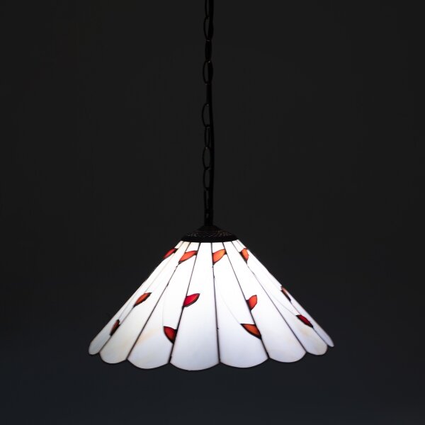 Brilagi - Tiffany vitrážový lustr na řetězu FOLIA 1xE27/60W/230V pr. 40 cm