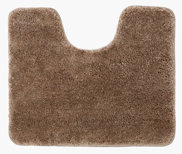 Goldea extra hustý koupelnový kobereček / wc předložka s výkrojem - kávová 50x60 cm 50 x 60 cm