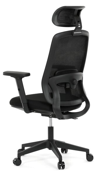 Ergonomická kancelářská židle VEBRUA - černá síťovina