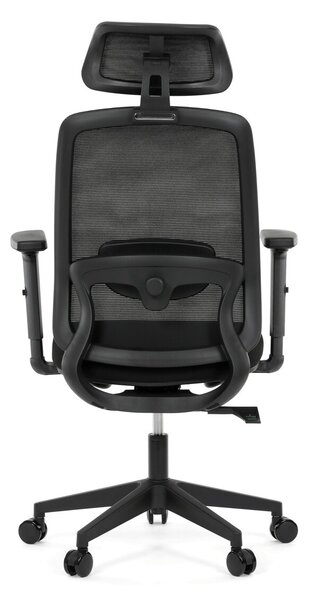 Ergonomická kancelářská židle VEBRUA - černá síťovina