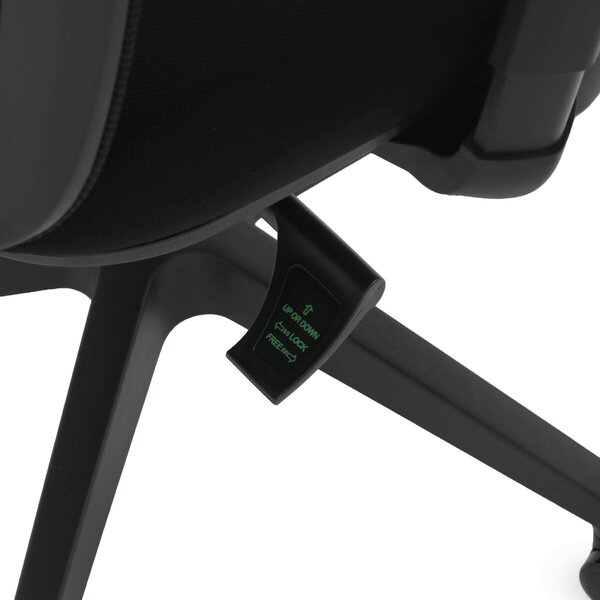 Ergonomická kancelářská židle VEBRUA - černá síťovina