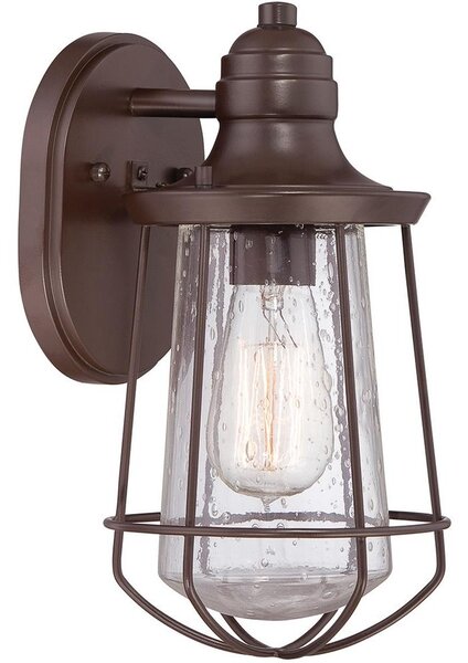 Quoizel QZ-MARINE-S -Venkovní nástěnné svítidlo MARINE 1xE27/60W/230V IP44 hnědá