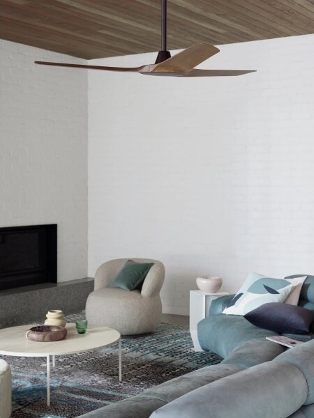 Lucci Air 21321749 - Stropní ventilátor ABYSS pr. 142 cm IP66 hnědá + DO
