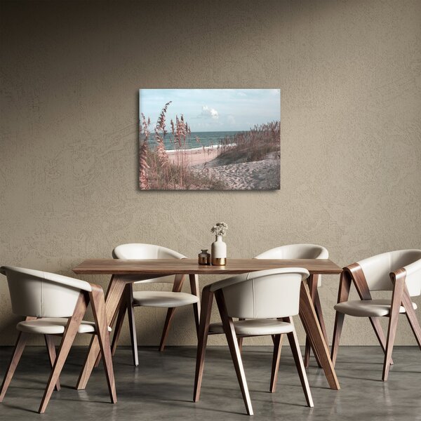 Obraz - Růžová pláž (70x50 cm)