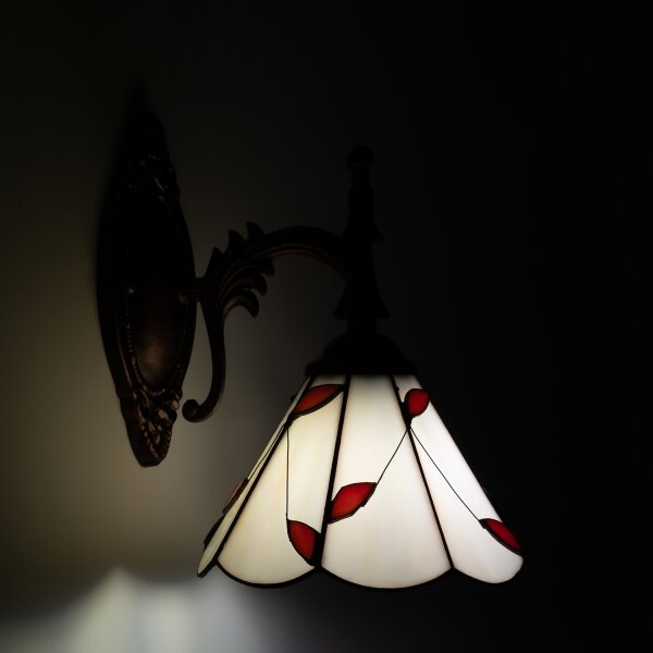 Brilagi - Tiffany vitrážová nástěnná lampa FOLIA 1xE14/40W/230V